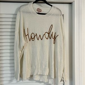 Show Me Your Mumu Cognac Howdy Knit